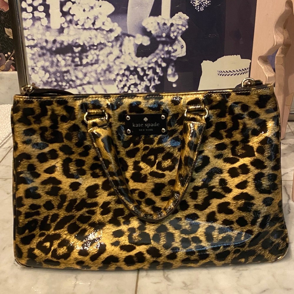 Kate Spade Glossy Animal Print Tote